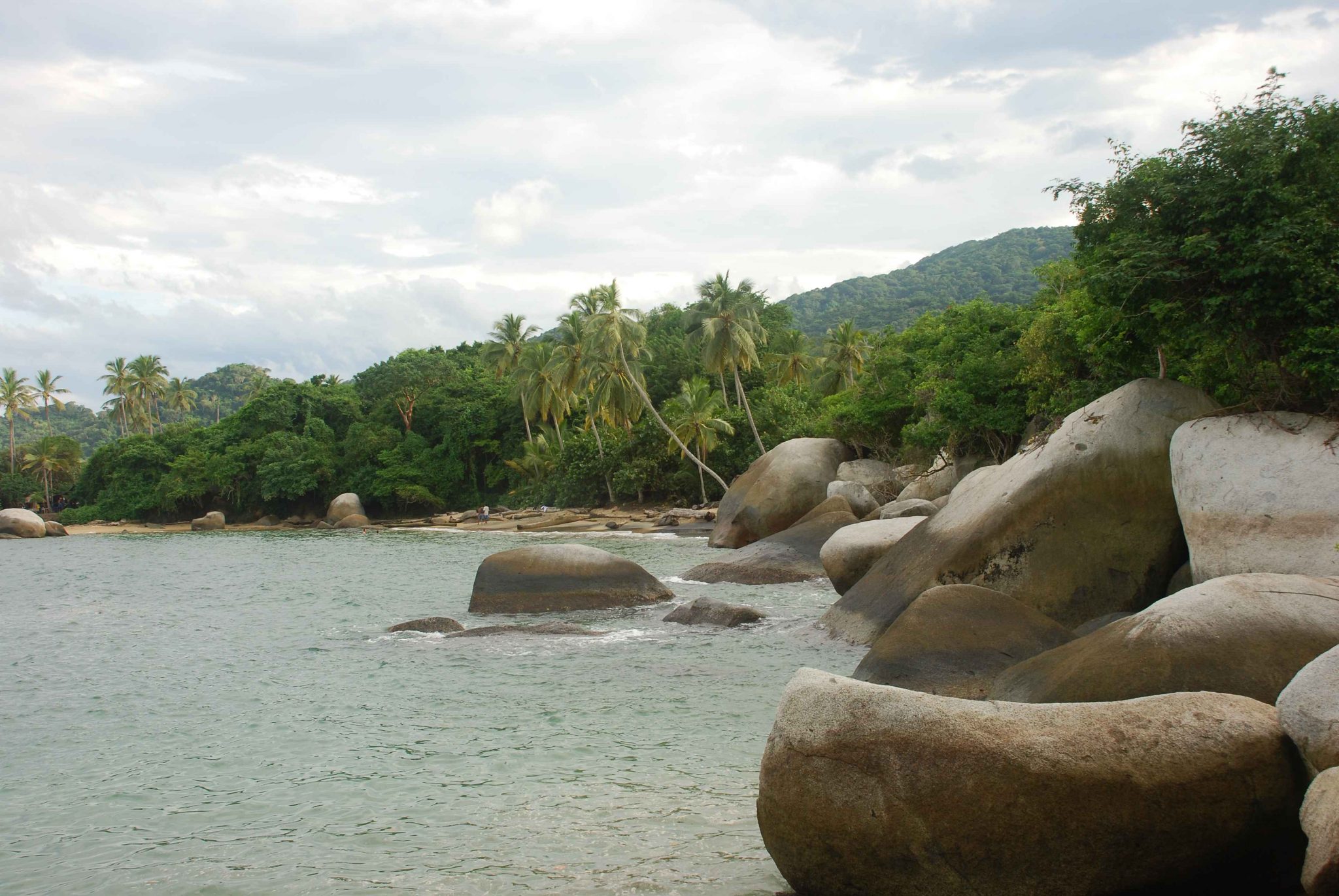Beach in Tayrona National Park in Colombia.